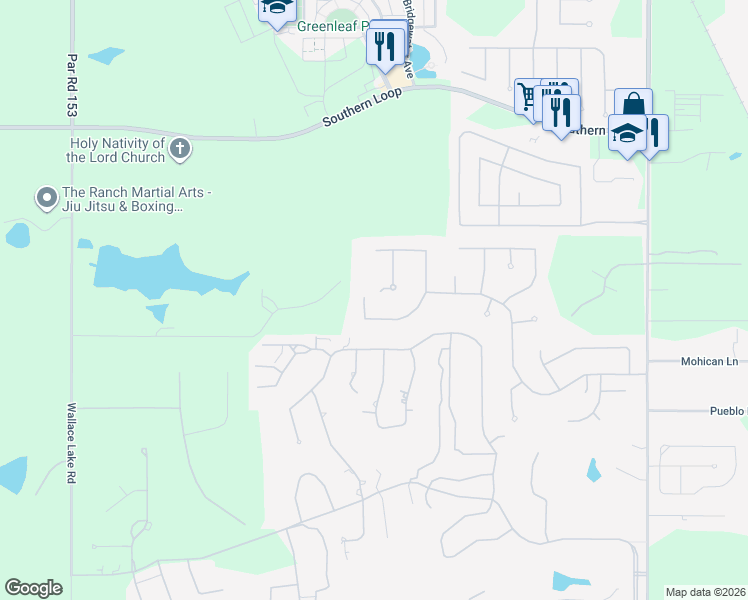 map of restaurants, bars, coffee shops, grocery stores, and more near 953 Dumaine Drive in Shreveport
