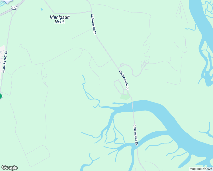 map of restaurants, bars, coffee shops, grocery stores, and more near 24 Chechessee Bluff Circle in Okatie