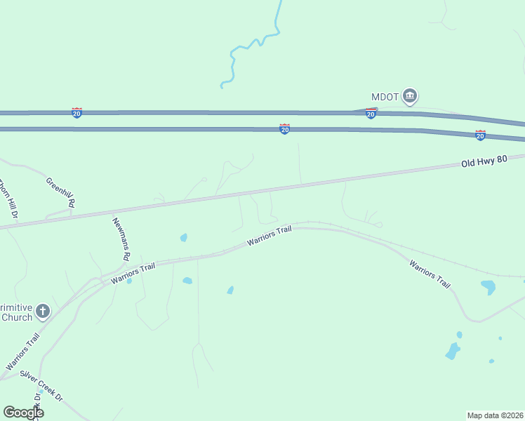map of restaurants, bars, coffee shops, grocery stores, and more near 76 Pepper Ridge Road in Vicksburg