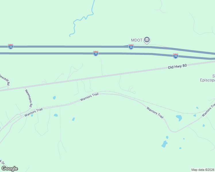 map of restaurants, bars, coffee shops, grocery stores, and more near 4103 U.S. 80 in Vicksburg