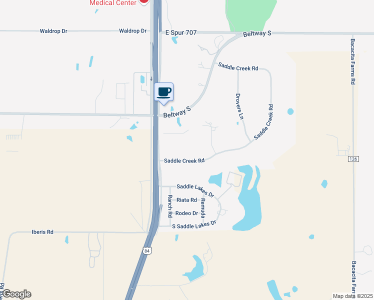 map of restaurants, bars, coffee shops, grocery stores, and more near 8534 Saddle Creek Rd in Abilene