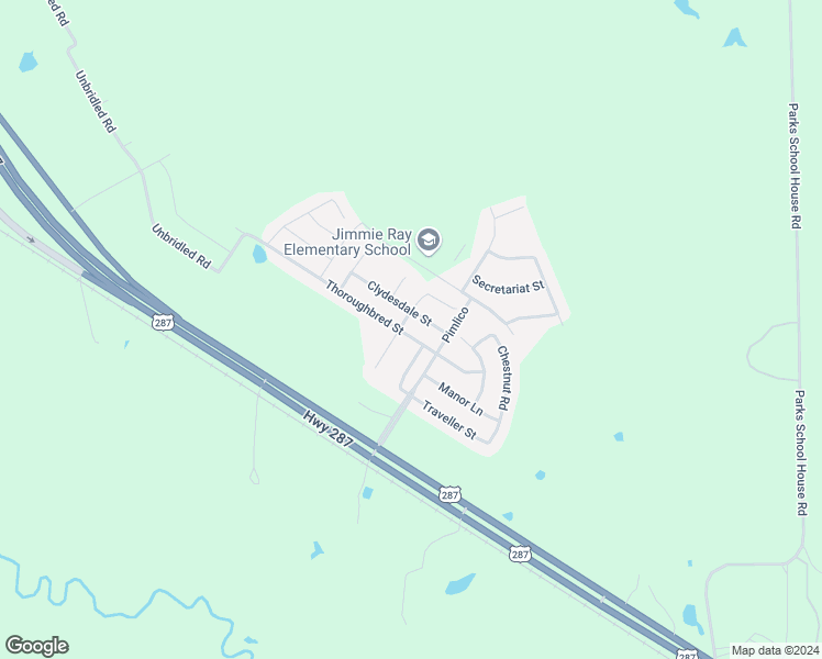 map of restaurants, bars, coffee shops, grocery stores, and more near 210 Thoroughbred Street in Waxahachie