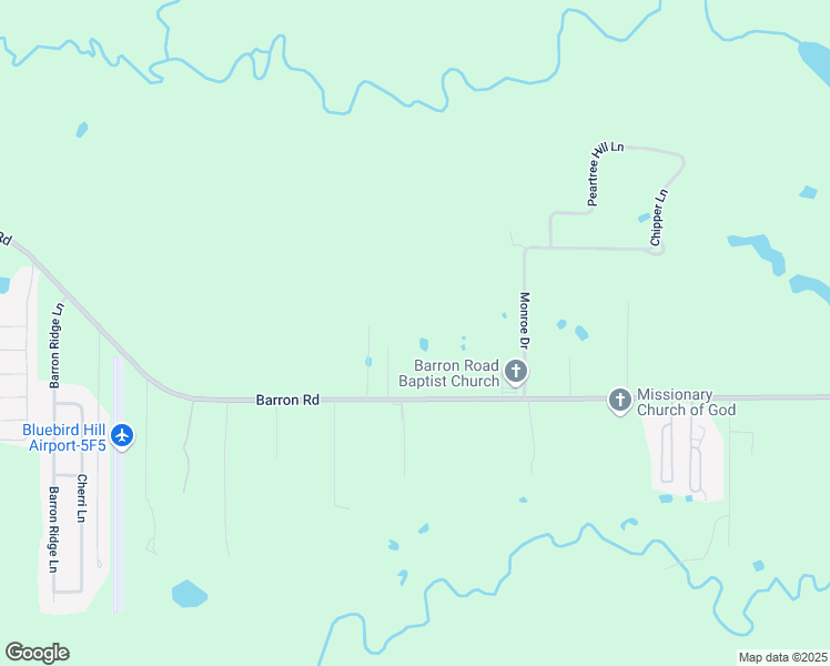 map of restaurants, bars, coffee shops, grocery stores, and more near 1240 Barron Rd in Keithville