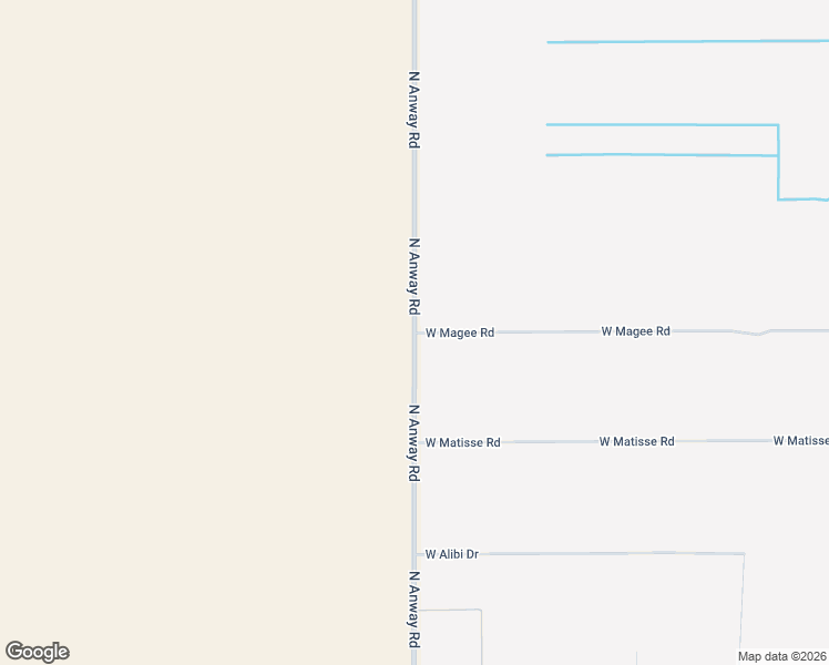 map of restaurants, bars, coffee shops, grocery stores, and more near 8120 North Anway Road in Marana