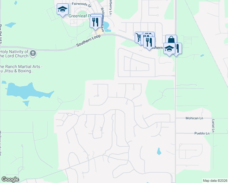 map of restaurants, bars, coffee shops, grocery stores, and more near 1017 Dumaine Drive in Shreveport