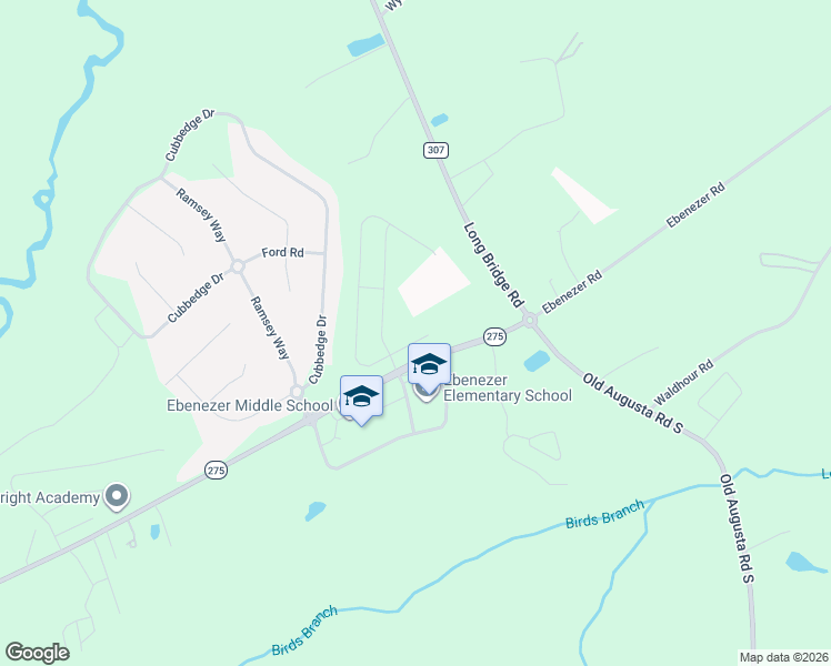 map of restaurants, bars, coffee shops, grocery stores, and more near 108 Williams Drive in Rincon