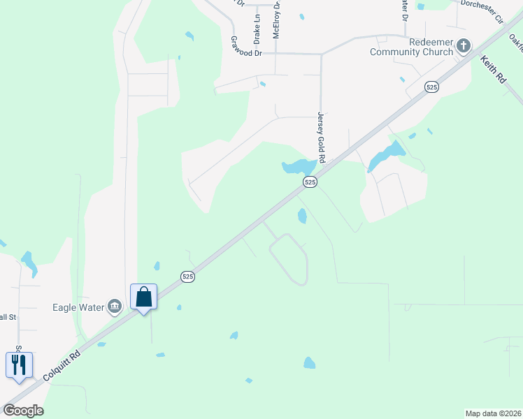 map of restaurants, bars, coffee shops, grocery stores, and more near 6348 Colquitt Road in Keithville
