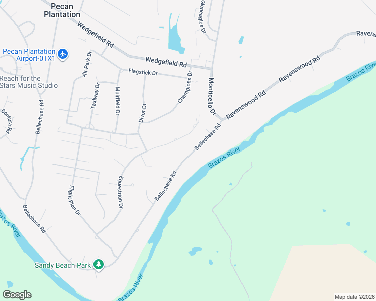 map of restaurants, bars, coffee shops, grocery stores, and more near 9717 Bellechase Rd in Granbury