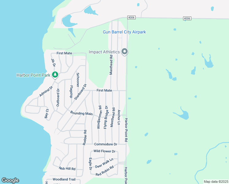 map of restaurants, bars, coffee shops, grocery stores, and more near 330 Masthead Road in Gun Barrel City