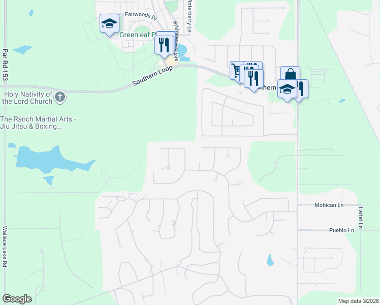map of restaurants, bars, coffee shops, grocery stores, and more near 1017 Dumaine Drive in Shreveport