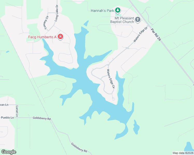 map of restaurants, bars, coffee shops, grocery stores, and more near 1043 Waters Edge Circle in Shreveport