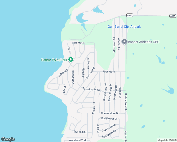 map of restaurants, bars, coffee shops, grocery stores, and more near 350 Schooner in Gun Barrel City