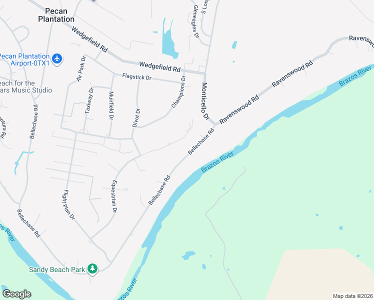 map of restaurants, bars, coffee shops, grocery stores, and more near 9717 Bellechase Road in Granbury