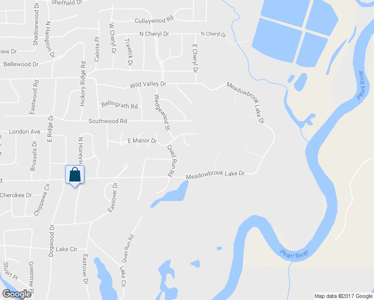 map of restaurants, bars, coffee shops, grocery stores, and more near 4215 Canterbury Ct in Jackson