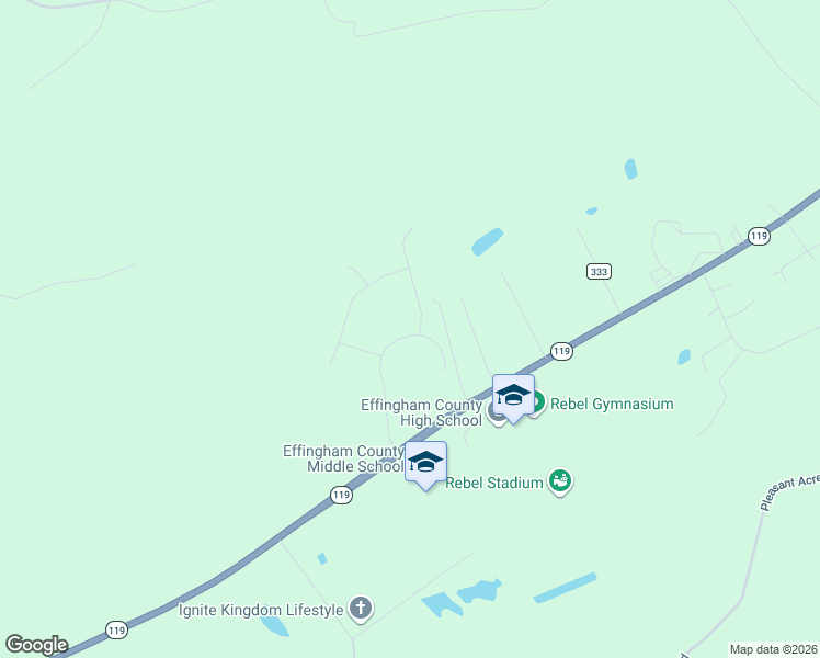 map of restaurants, bars, coffee shops, grocery stores, and more near 121 Travelers Drive in Springfield