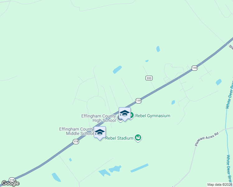 map of restaurants, bars, coffee shops, grocery stores, and more near 110 Bridgewood Drive in Springfield