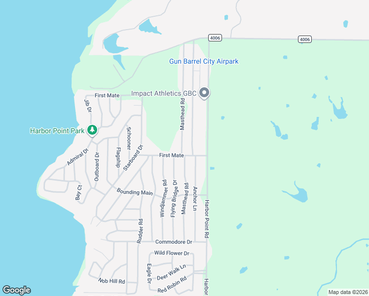 map of restaurants, bars, coffee shops, grocery stores, and more near 330 Masthead Road in Gun Barrel City