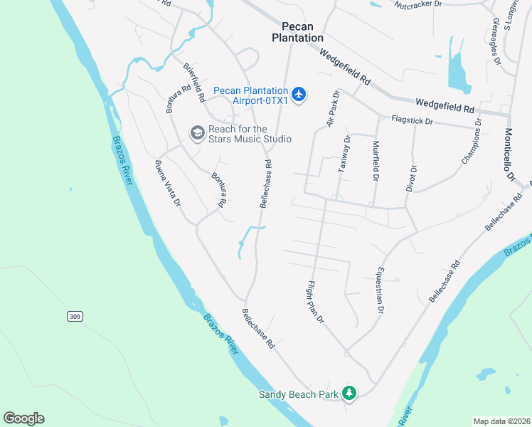 map of restaurants, bars, coffee shops, grocery stores, and more near 9107 Bellechase Road in Granbury