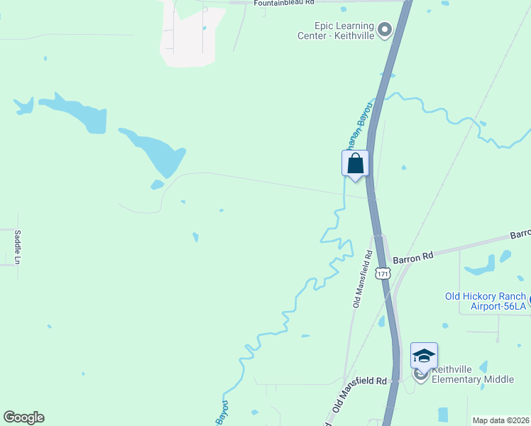 map of restaurants, bars, coffee shops, grocery stores, and more near 3611 Bledsoe Road in Keithville