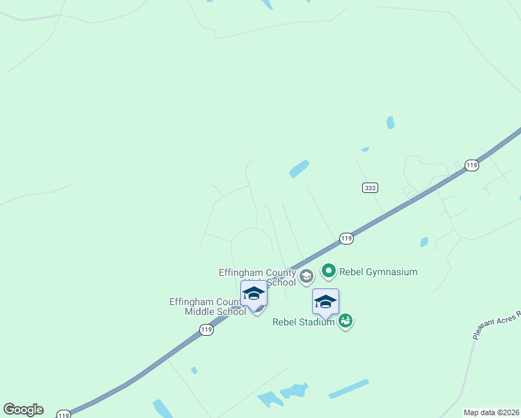 map of restaurants, bars, coffee shops, grocery stores, and more near 123 Bridgewood Drive in Springfield