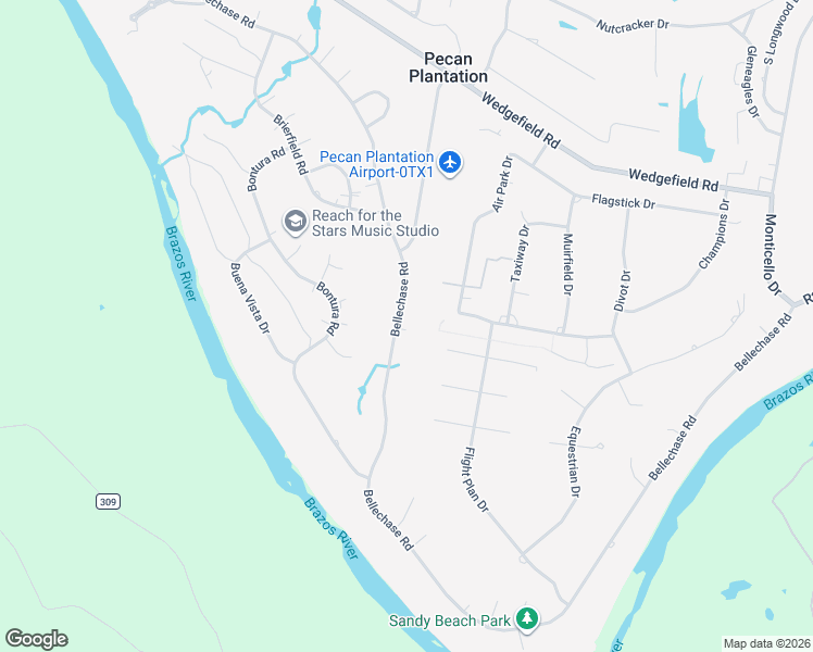 map of restaurants, bars, coffee shops, grocery stores, and more near 9027 Bellechase Road in Granbury