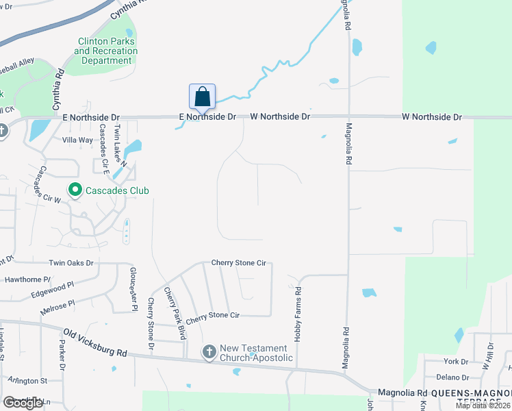 map of restaurants, bars, coffee shops, grocery stores, and more near 119 Tall Oaks Street in Clinton