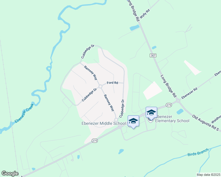 map of restaurants, bars, coffee shops, grocery stores, and more near 102 Burns Court in Rincon