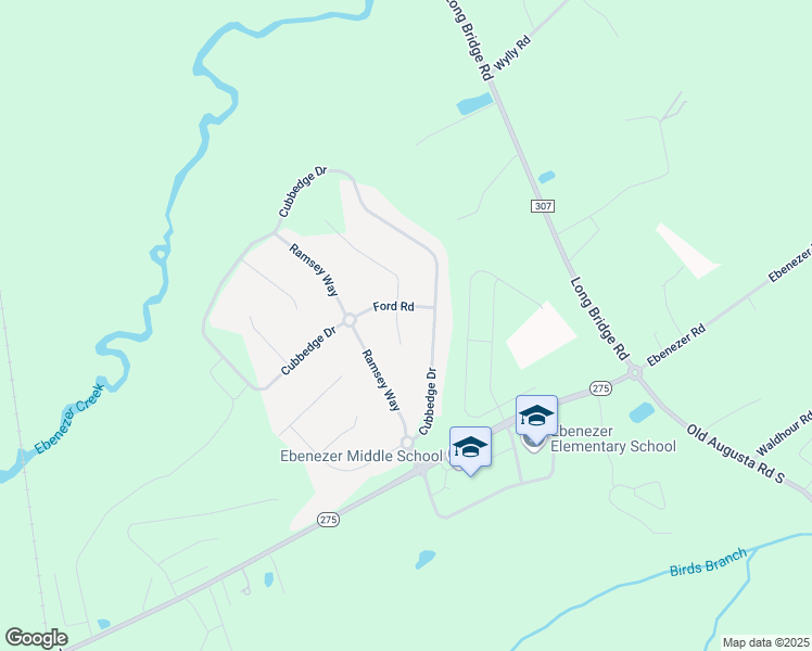 map of restaurants, bars, coffee shops, grocery stores, and more near 102 Burns Court in Rincon