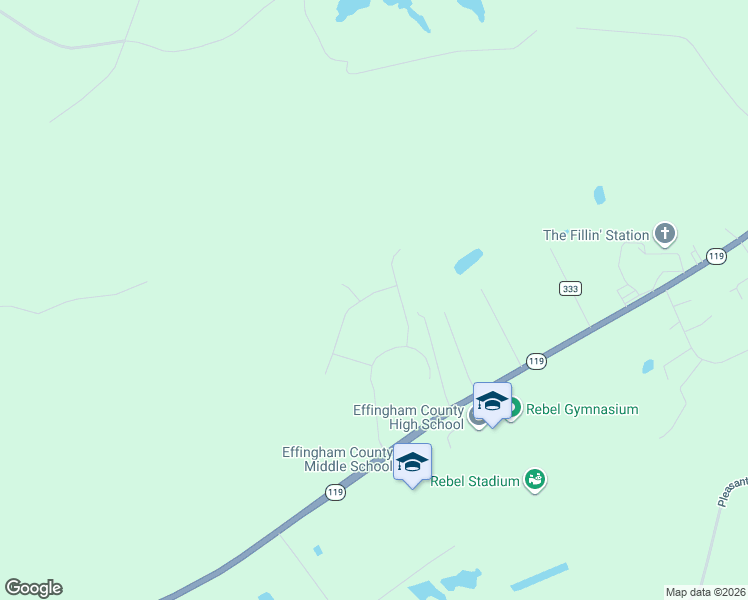 map of restaurants, bars, coffee shops, grocery stores, and more near 121 Travelers Drive in Springfield