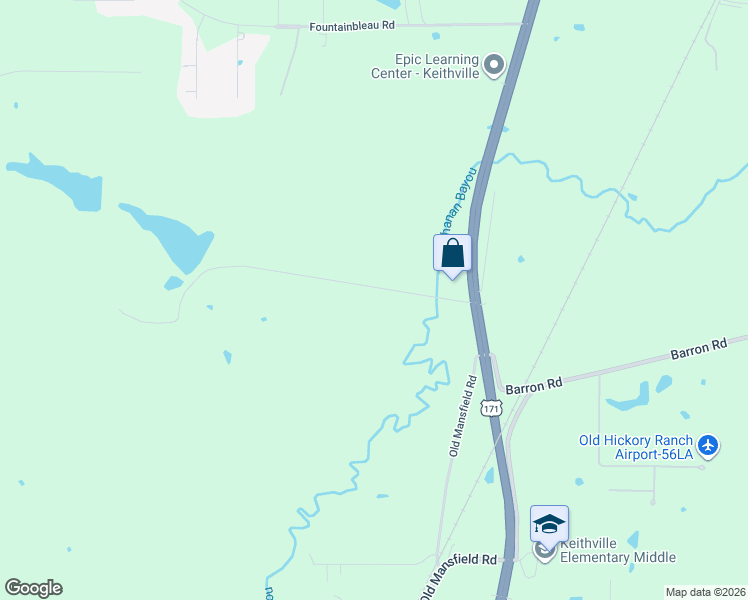 map of restaurants, bars, coffee shops, grocery stores, and more near 3611 Bledsoe Road in Keithville