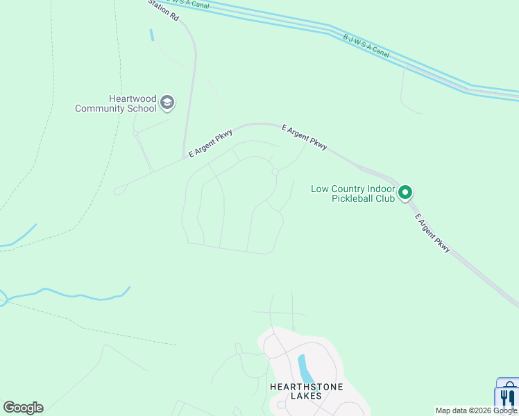 map of restaurants, bars, coffee shops, grocery stores, and more near 365 Hideaway Street in Ridgeland