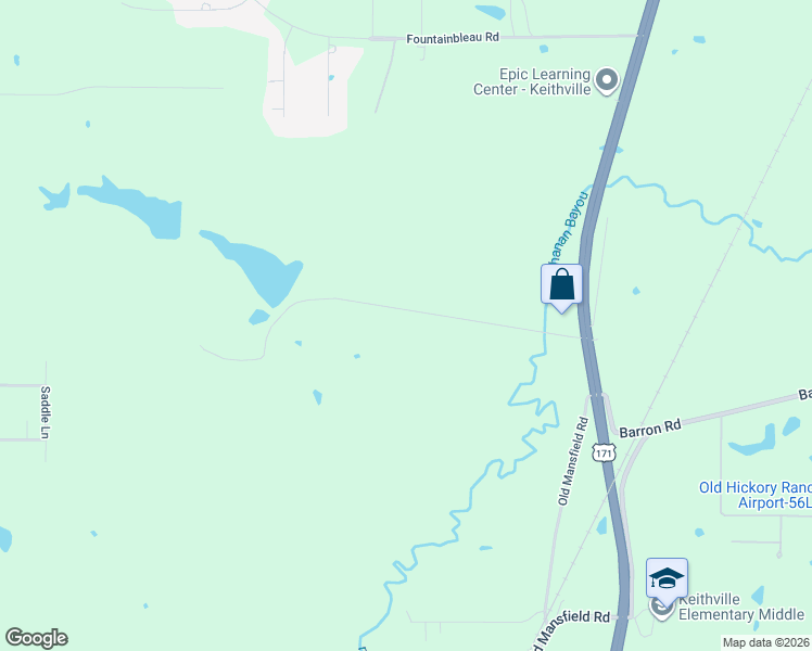 map of restaurants, bars, coffee shops, grocery stores, and more near 3611 Bledsoe Road in Keithville