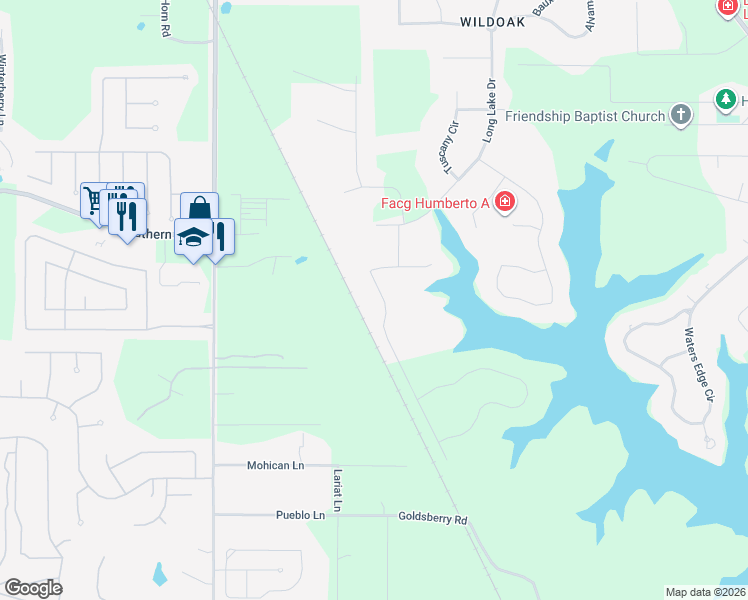 map of restaurants, bars, coffee shops, grocery stores, and more near 1136 West Pointe Drive in Shreveport