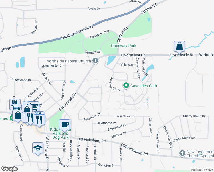 map of restaurants, bars, coffee shops, grocery stores, and more near 6 Shore Drive in Clinton