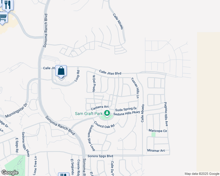 map of restaurants, bars, coffee shops, grocery stores, and more near 4312 Calle Sonesta in Las Cruces