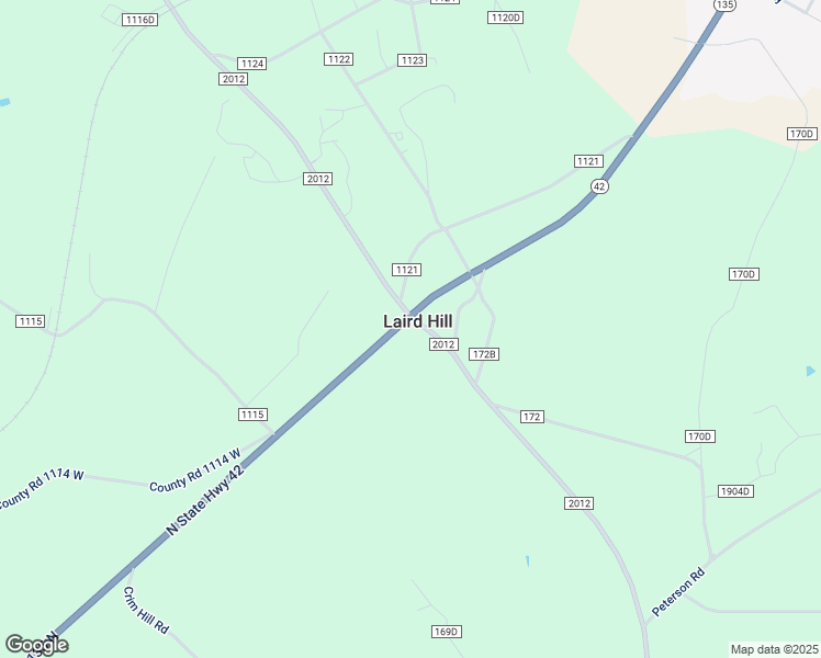 map of restaurants, bars, coffee shops, grocery stores, and more near in Laird Hill