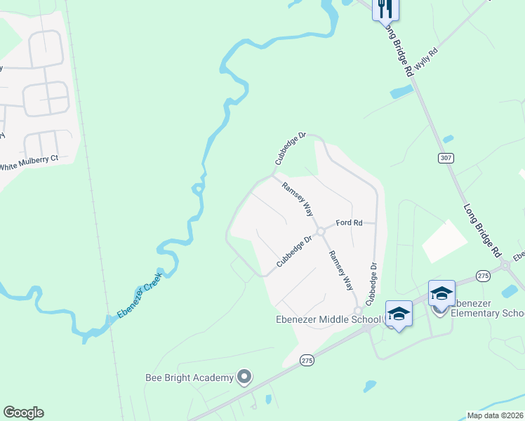 map of restaurants, bars, coffee shops, grocery stores, and more near 107 Speir Court in Rincon