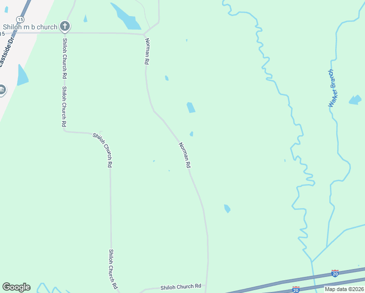 map of restaurants, bars, coffee shops, grocery stores, and more near Norman Road in Newton County