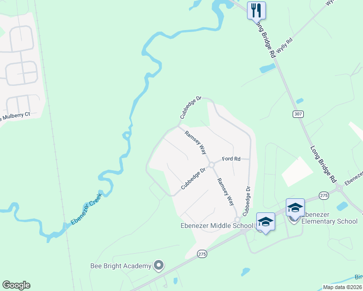 map of restaurants, bars, coffee shops, grocery stores, and more near 107 Speir Court in Rincon