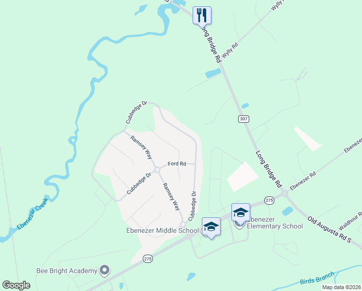 map of restaurants, bars, coffee shops, grocery stores, and more near 103 Little Jack Way in Rincon