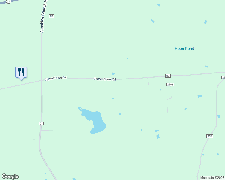 map of restaurants, bars, coffee shops, grocery stores, and more near 18310 County Road 26 in Tyler