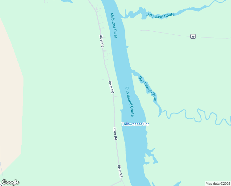 map of restaurants, bars, coffee shops, grocery stores, and more near 1010 River Road in Lowndesboro