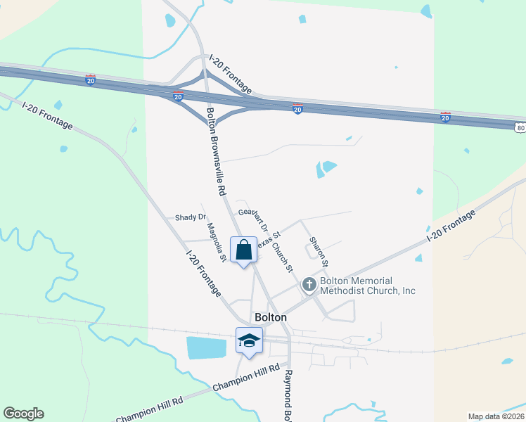 map of restaurants, bars, coffee shops, grocery stores, and more near 306 Gearhart Dr in Bolton