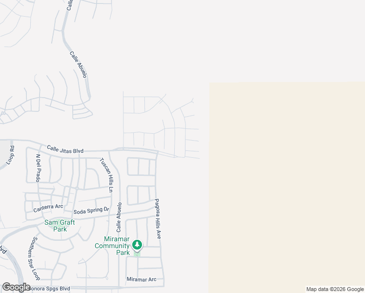 map of restaurants, bars, coffee shops, grocery stores, and more near 2535 Prado Del Sol Ave in Las Cruces