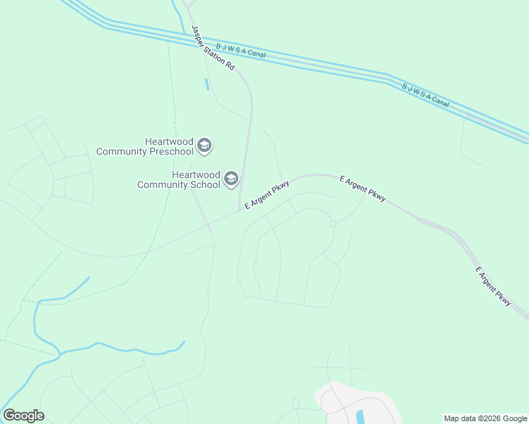 map of restaurants, bars, coffee shops, grocery stores, and more near Jasper Road in Ridgeland