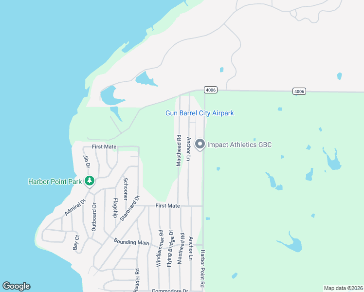 map of restaurants, bars, coffee shops, grocery stores, and more near 438 Masthead Road in Gun Barrel City