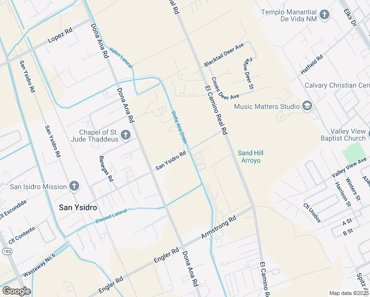 map of restaurants, bars, coffee shops, grocery stores, and more near 3515 Hidden Lane in Las Cruces