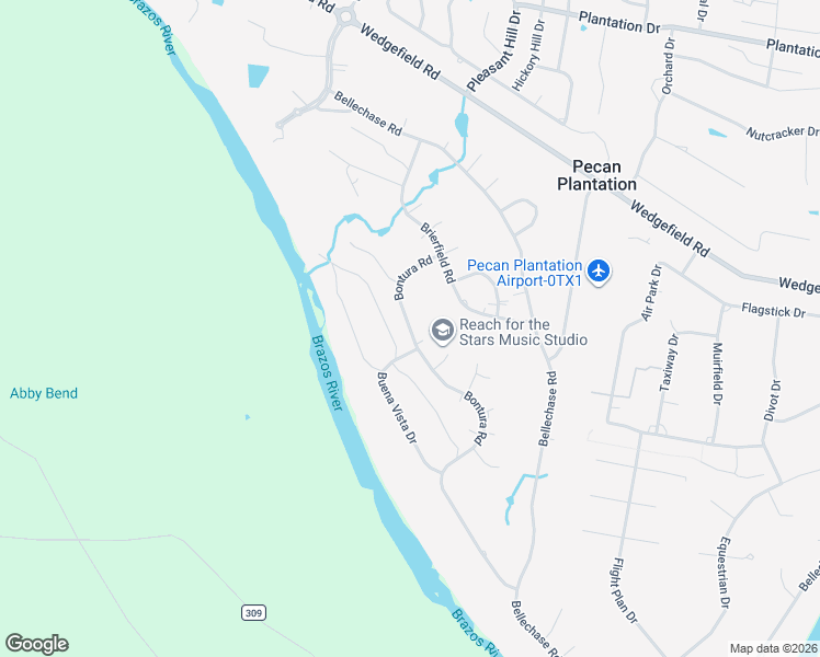 map of restaurants, bars, coffee shops, grocery stores, and more near 8922 Bontura Road in Granbury