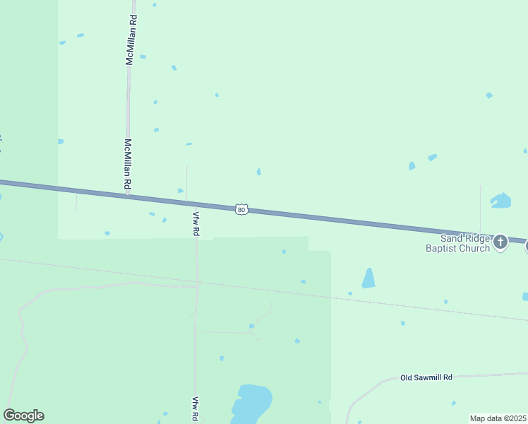 map of restaurants, bars, coffee shops, grocery stores, and more near 21442 U.S. 80 in Lake