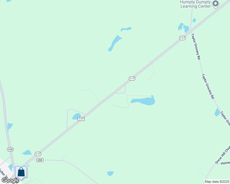 map of restaurants, bars, coffee shops, grocery stores, and more near 2346 Georgia 117 in Cadwell